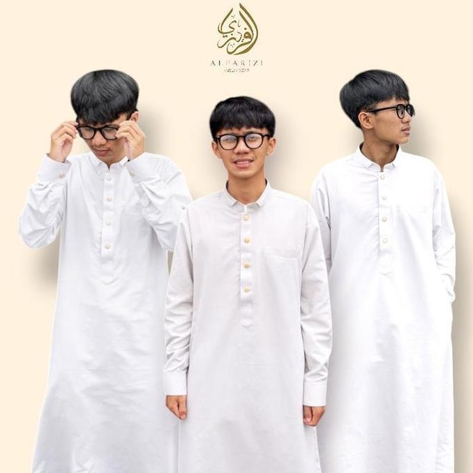 Jual, Jubah Amir Gamis Muslim Pria Panjang Dewasa  Katun Maroko