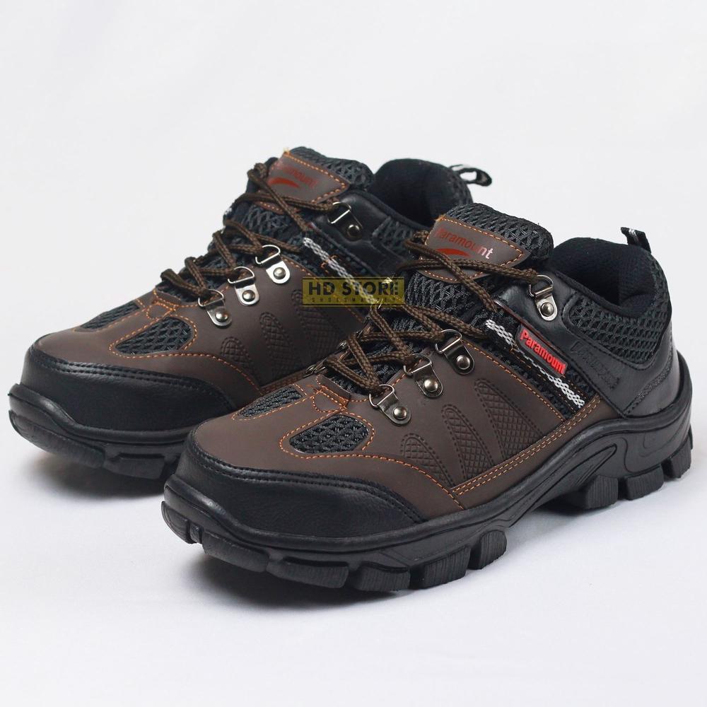 FREE ONGKIR SEPATU SAFETY PENDEK PRIA UJUNG BESI ORIGINAL