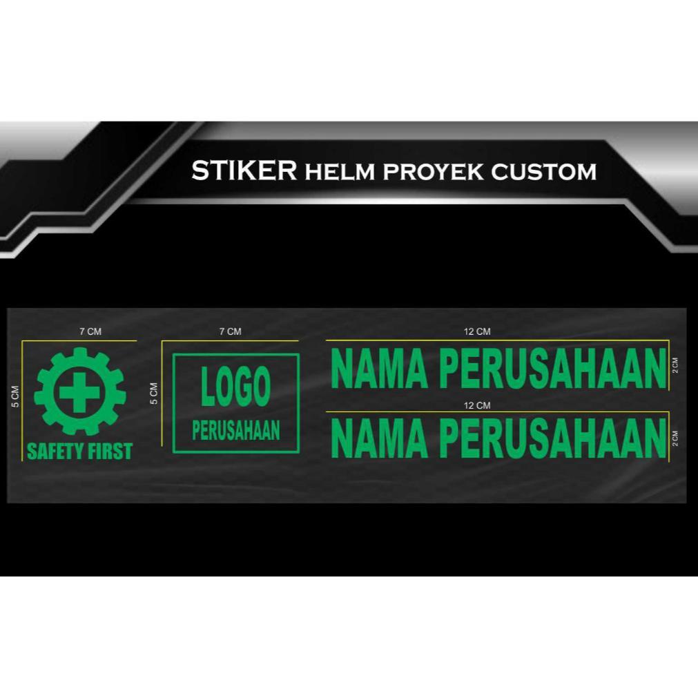 FREE ONGKIR CUSTOM HELM PROYEK STICKER CUTTING SAFETY FIRST HELM CUSTOM PROYEK