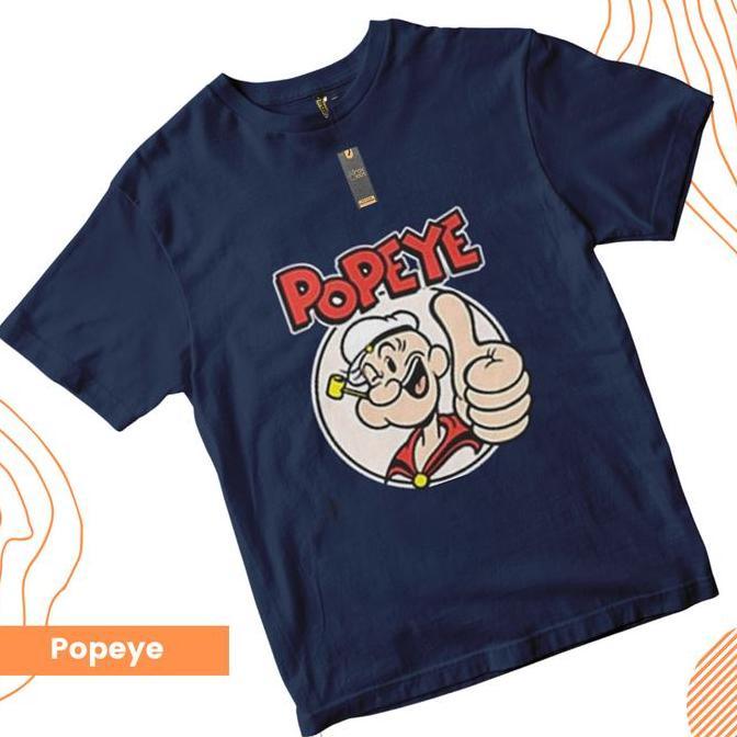BL13 ~ Baju Kaos Anak Navy Karakter Popeye Usia 1 2 3 4 5 6 7 8 9 10 Tahun Irox Kids Cowok Cotton Ka