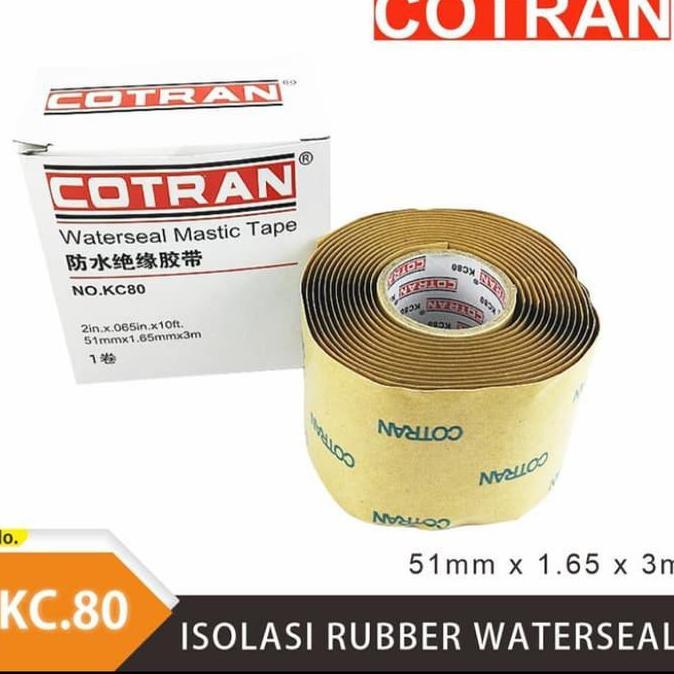 isolasi rubber water seal mastic tape cotran KC 80