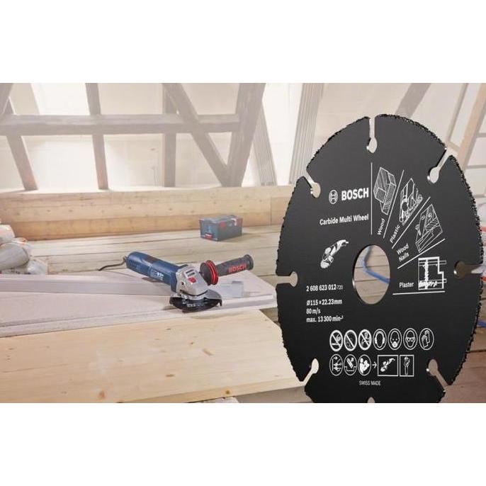 BOSCH Mata Gerinda Carbide Potong MULTI 4" untuk BESI KAYU BETON PVC
