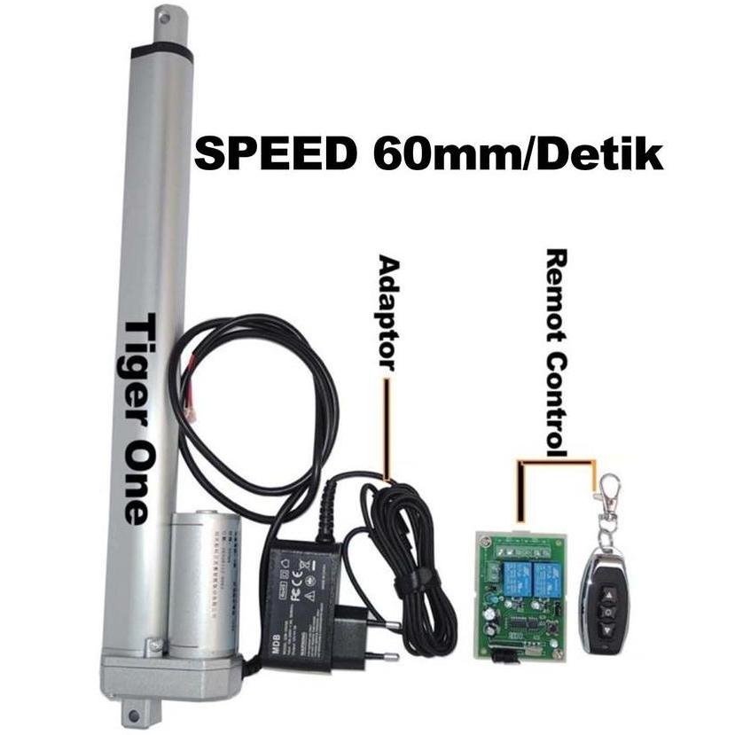 Kumau Aktuator, Actuator 24V Linear Aktuator, Linear Actuator 30Cm 150N
