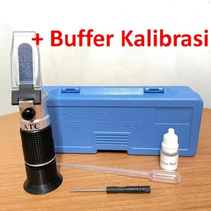 Salinity Refraktometer Alat Ukur Kadar Garam Refraktometer ATC 0-100 %