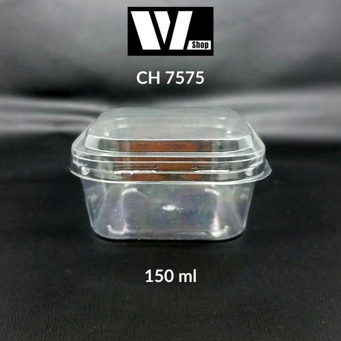 Best Seller [50Pcs] Ch-7575 Gelas Puding 150Ml / Ch7575 Jelly Cup 150 Ml / Puding Cup Kotak Akrilik 