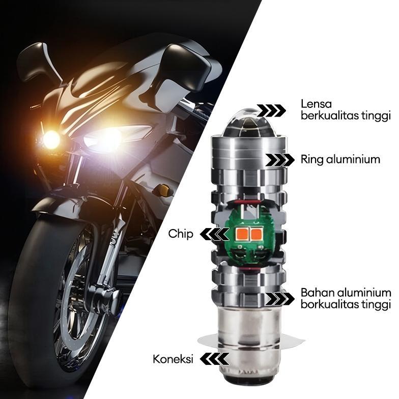 BEST DEALS THRUSTLINE LAMPU MOTOR LED SUPER TERANG LAMPU H6 LASER HI LO LAMPU UTAMA LAMPU DEPAN BEAT