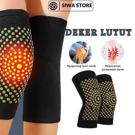 Sepasang Deker Pelindung Lutut Alat Terapi Magnetik Lutut Penghilang Nyeri Lutut dan Dengkul