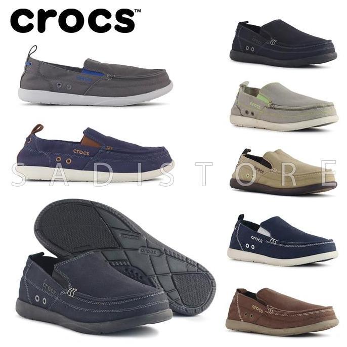 Crocs Walumen Original Sepatu Slip On Pria Include Box vs