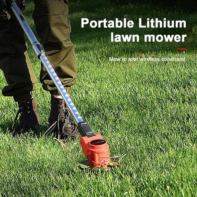 Bintaro45 - Jld Mesin Babat Potong Rumput Baterai Cordless Adjustable Length String Trimmer Weed Wac