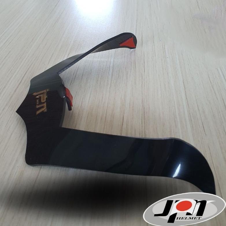 HOT DEALS SPOILER HELM JPN FULL FACE AKRILIK TEBAL 3MM DENGAN 3M PEREKAT