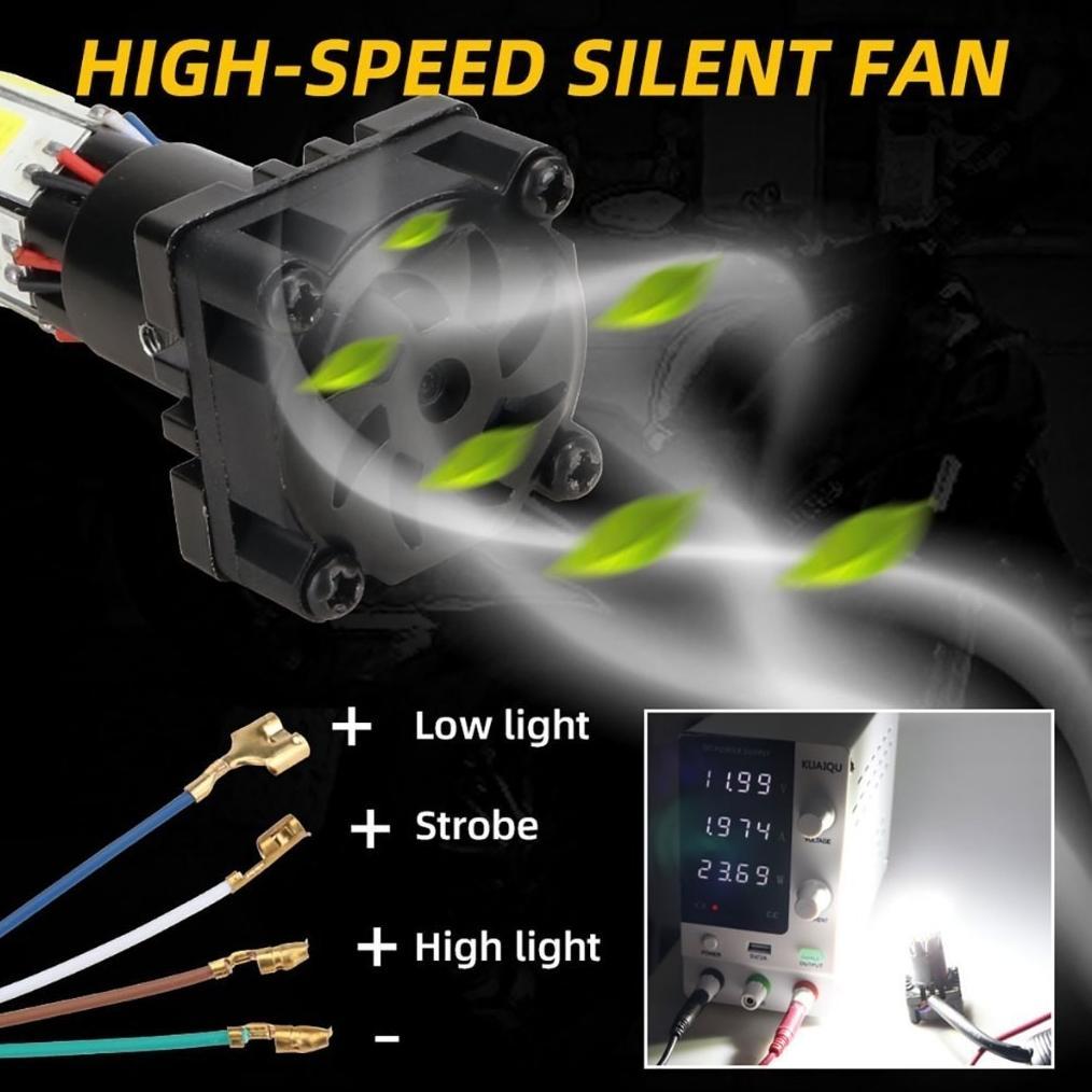 Promo Terbaru Lampu Led Motor 6 Sisi M02E Bergaransi Original 35 Watt/Lampu Led Motor H4 H6 6 Sisi M