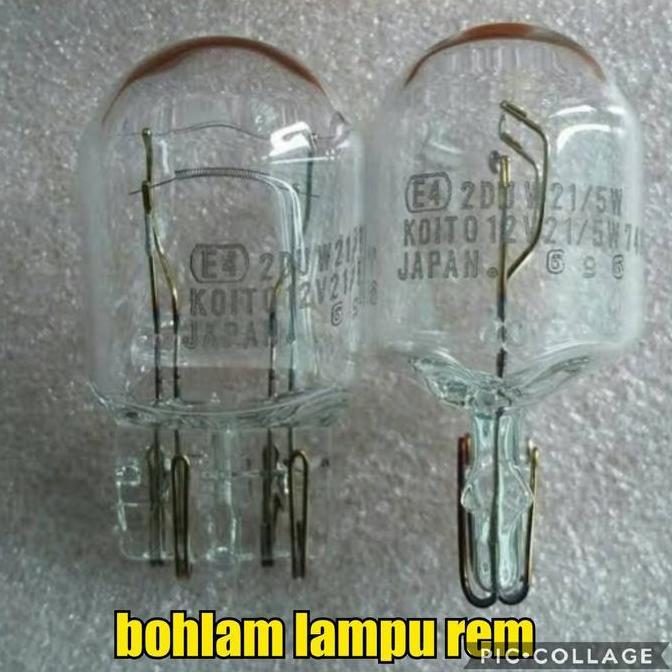 Satu Buah Bohlam Lampu Rem Koito Japan T20 Calya Sigra Rush Terios Premium