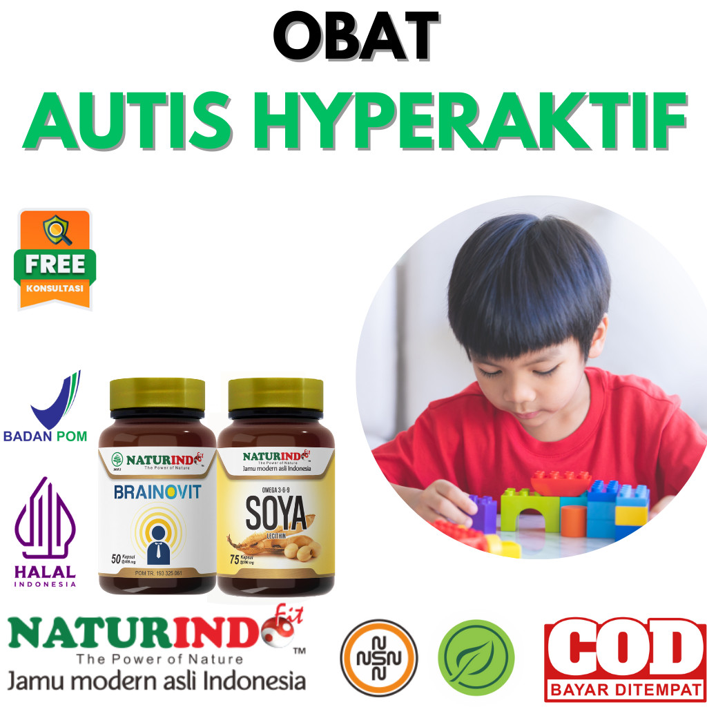Obat ADHD Autis Hyperaktif Autisme Speech Delay Terlambat Bicara Omega 3 6 9 Soya