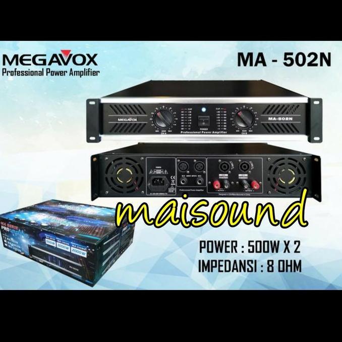 Power Amplifier Megavox Ma 502N Baru Ampli Megavox Ma502N Original Terbaru