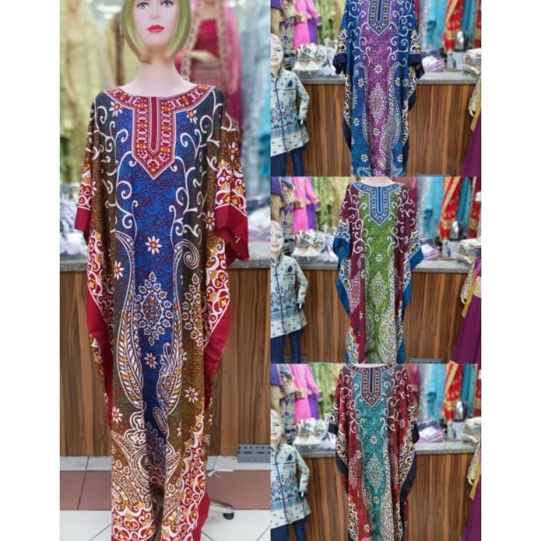 Kaftan Daster India Batik All Size Mewah