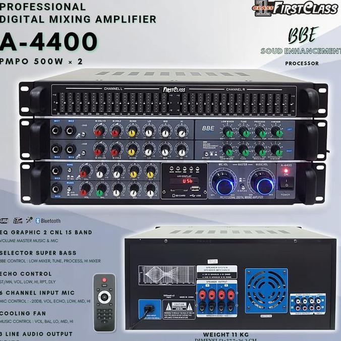 Amplifier Firstclass Fc A4400 Bbe Processor Termurah