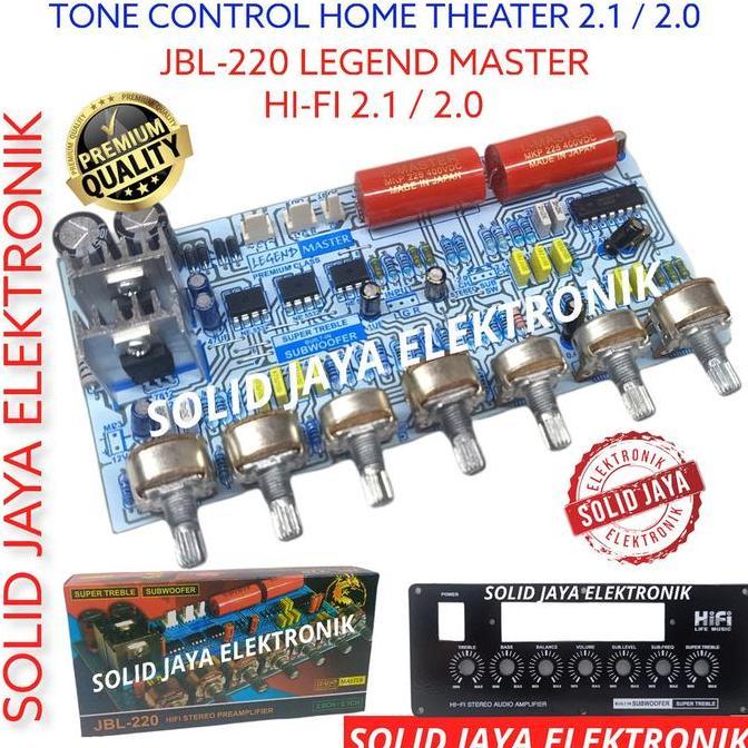 Kit Tone Control Stereo 2.1 2.0 For Jbl220 Home Theater Hi Fi Stereo Preamp Pre Amp Control Stereo K
