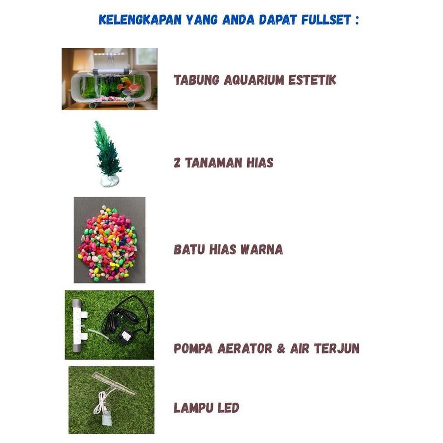 Aquarium Mini Fullset / Aquarium Akrilik Fullset / Aquarium Cupang TS