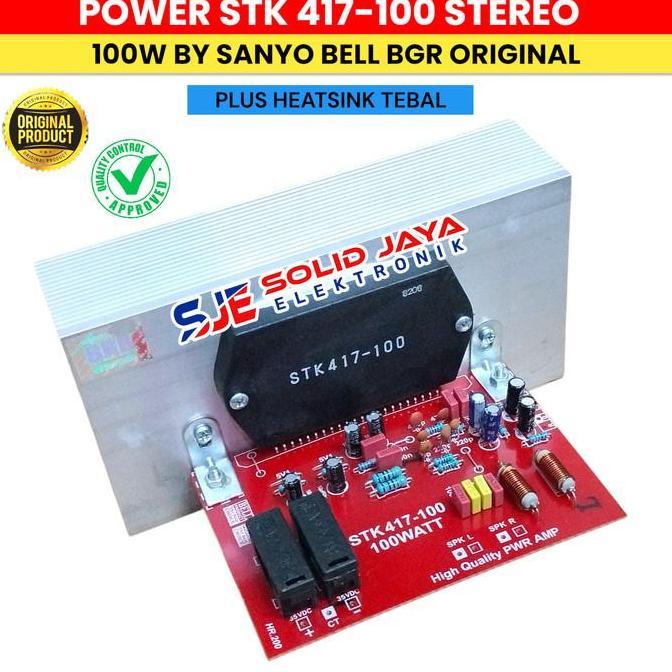 Kit Power Stk 417-100 Stereo 100W Sanyoo Amplifier Stk417 100 W Watt Stk463 Stk465 463 465 140W  Stk