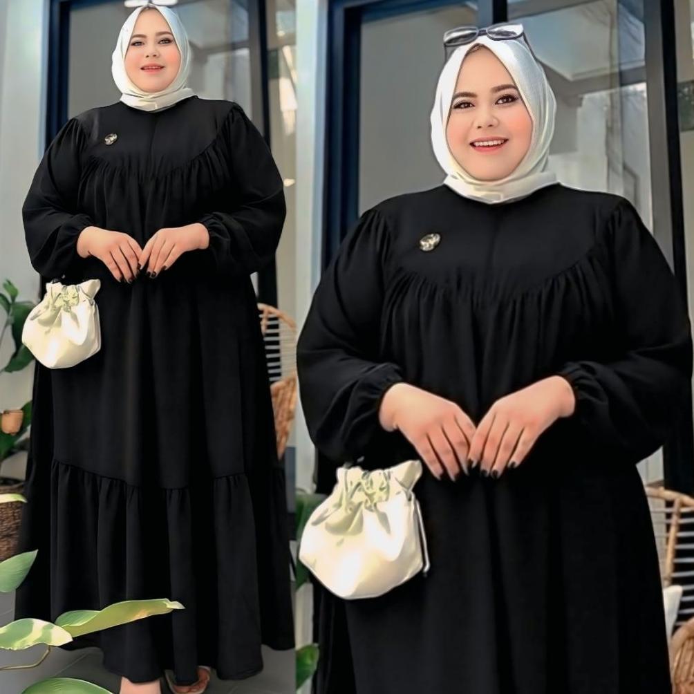 Premium Gamis Jumbo Ld 130 Xxxl  Ld 140 Xxxxl