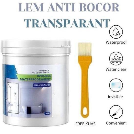 desyivarnabirian - ltp-lem transparan anti bocor kuas cat lem pelapis perekat invisable waterproof+k