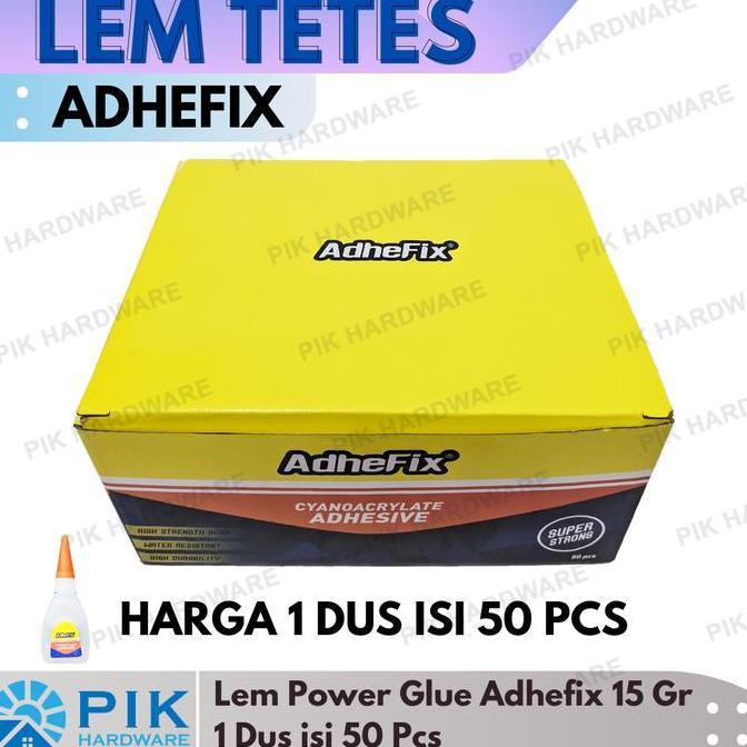 desyivarnabirian - 50 pcs lem korea - lem tetes adhefix 15gr serbaguna | lem setan instan