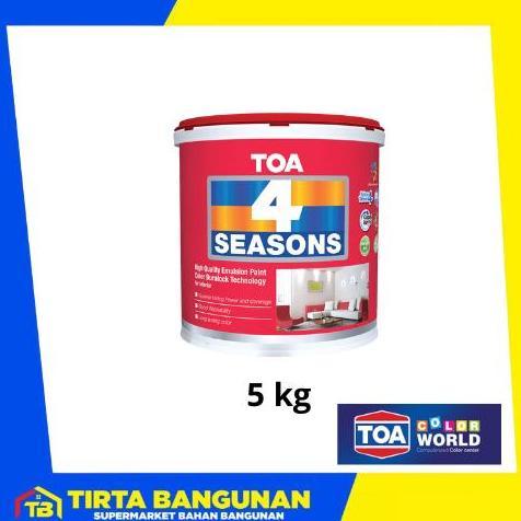 TOA CAT TEMBOK 4 SEASONS INTERIOR PUTIH, CAT DINDING Best Quality