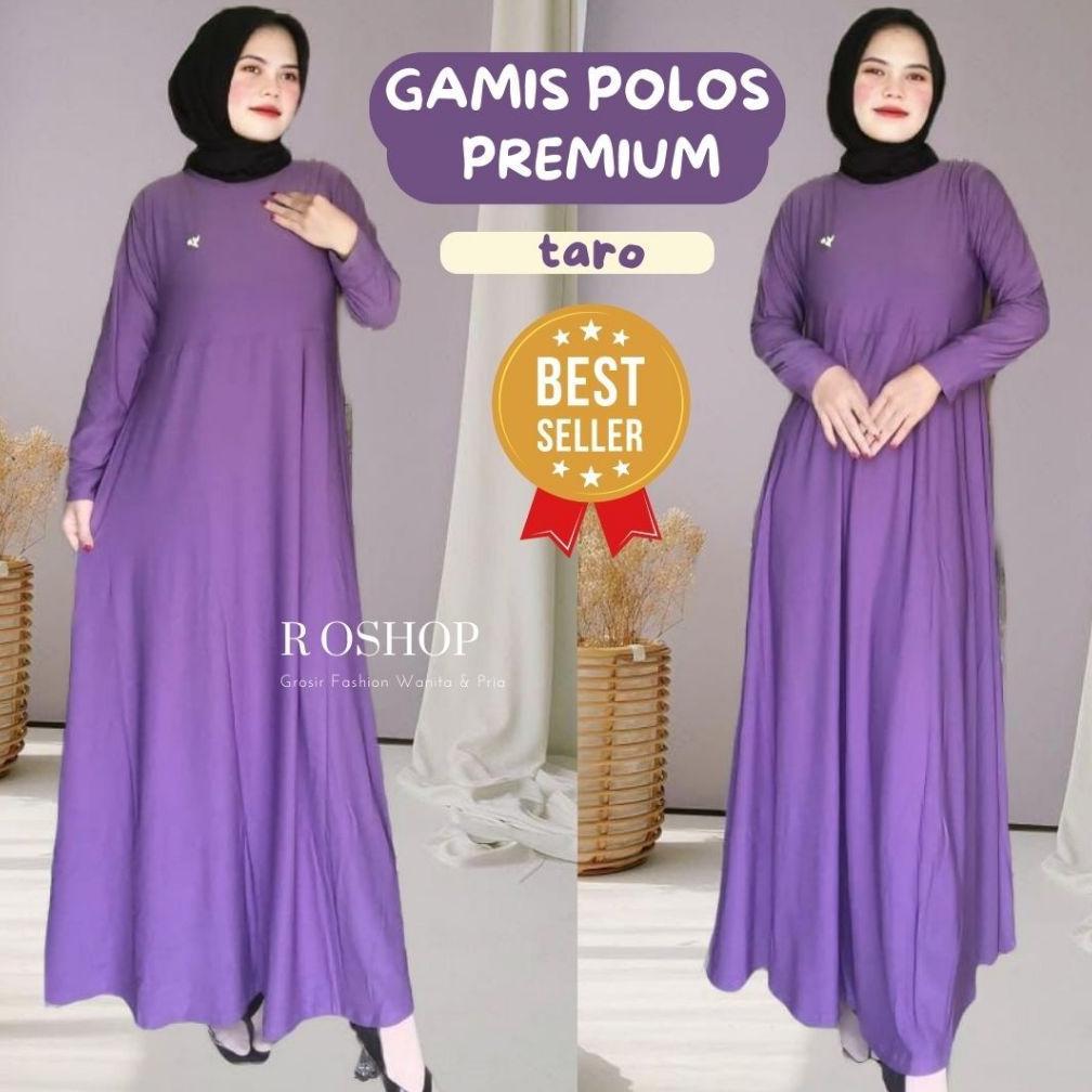 Terlaris [Promo]Riki Karsono Olshop - Grosir Gamis Polos Jersey All Size/Gamis Terbaru/Gamis Kekinia