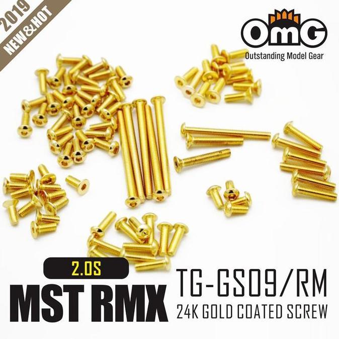 RC OMG GOLDEN SCREW KIT FOR MST RMX 2.0S #TG-GS09/RM