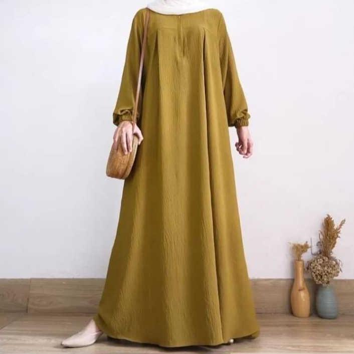 Premium Gamis Polos Super Jumbo Ld 120 Dan Ld 140 Cm