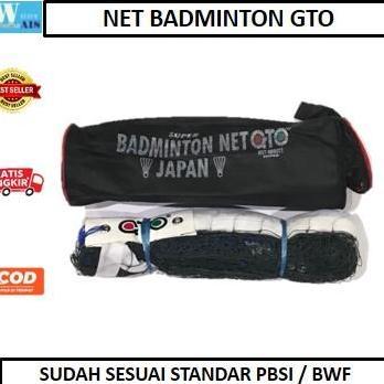 Net Badminton GTO Jaring Bulutangkis Murah Bahan Kuat Dan Sesuai Standar PBSI Raket bulu tang k is r