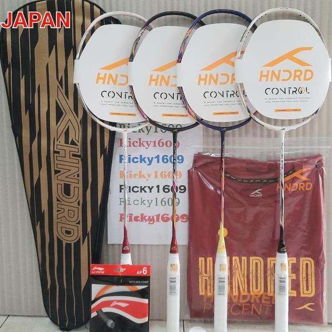 RAKET BADMINTON HUNDRED FLUTTER S CONTROL PRECISE CONTROL 32 LBS JAPAN