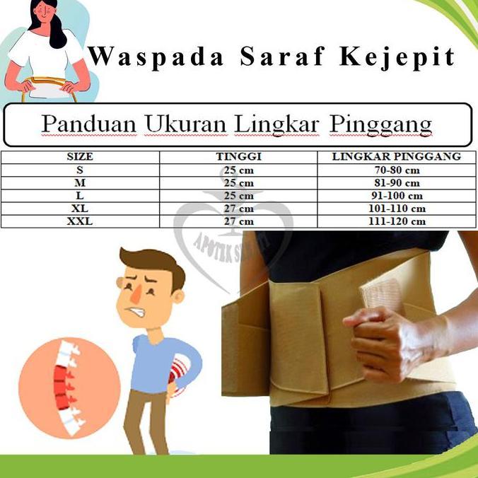 Korset Lumbal Tulang Belakang HNP Terapi Saraf Terjepit Tulang Ekor