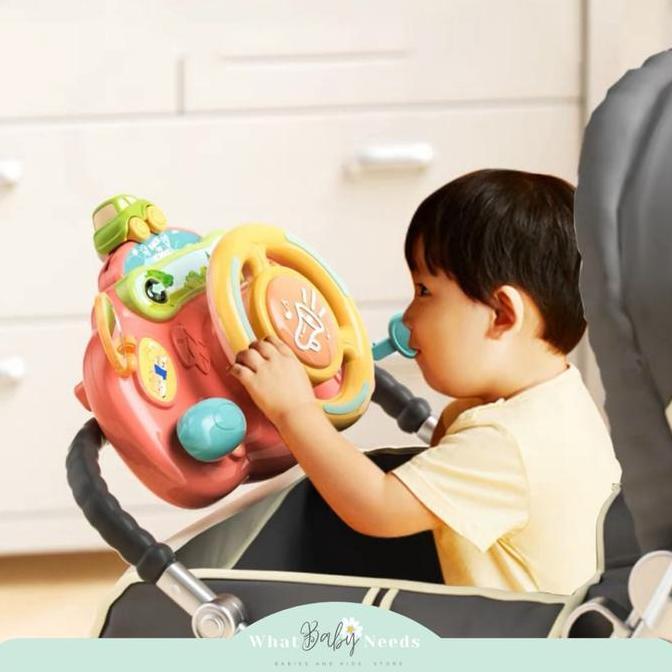 Ready Ken Multifunction Steering Wheel / Mainan Setir Mobil Anak / Mainan Setir Stroller murah