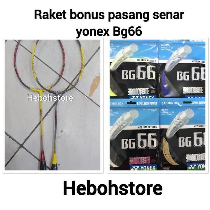 RAKET BADMINTON APACS N FORCE 111 BONUS PASANG SENAR YONEX BG 66