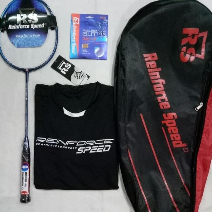 Raket Badminton RS micron saber 8 NG-lll free senar, kaos, tas