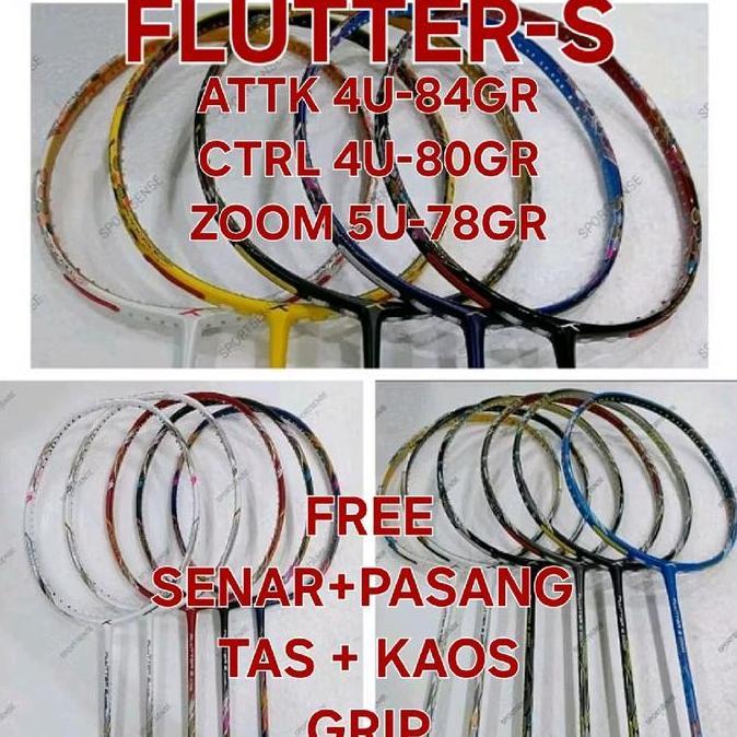 Flutter S Control Raket Badminton HUNDRED FLUTTER S CONTROL 32LBS HNDRD CTRL