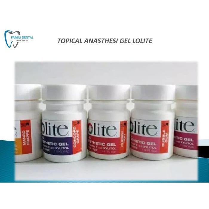 TOPICAL ANASTESI Gel Lolite Benzocaine Dental Anasthetic gel