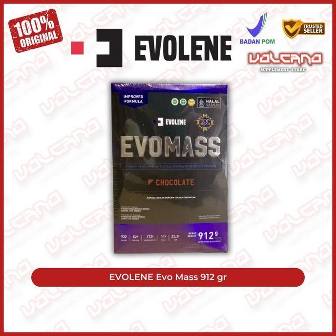 Evolene Evo Mass Gainer 912 gram gr 2 lb lbs EvoMass