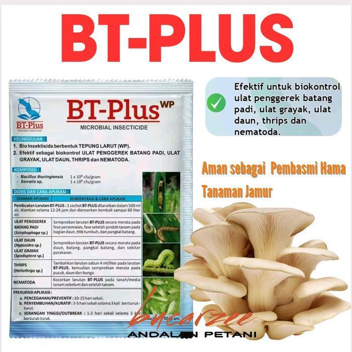 BT Plus - Bio Insektisida - Insektisida Organik - 50 gram