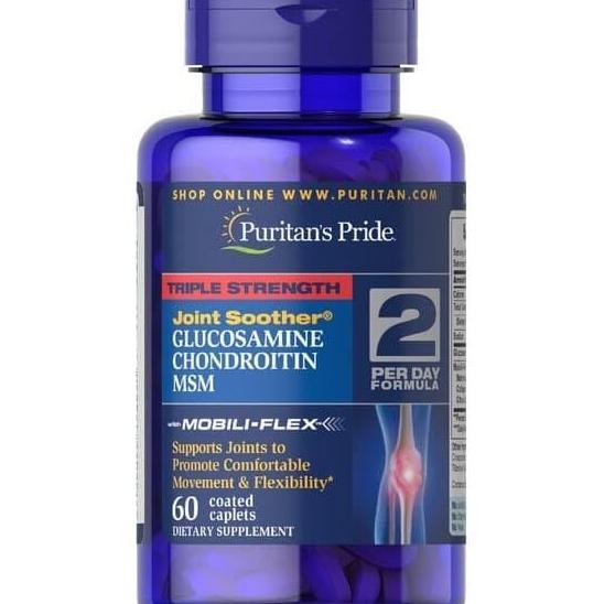 Puritan Pride Triple Strength Glucosamine Chondroitin MSM Supplement
