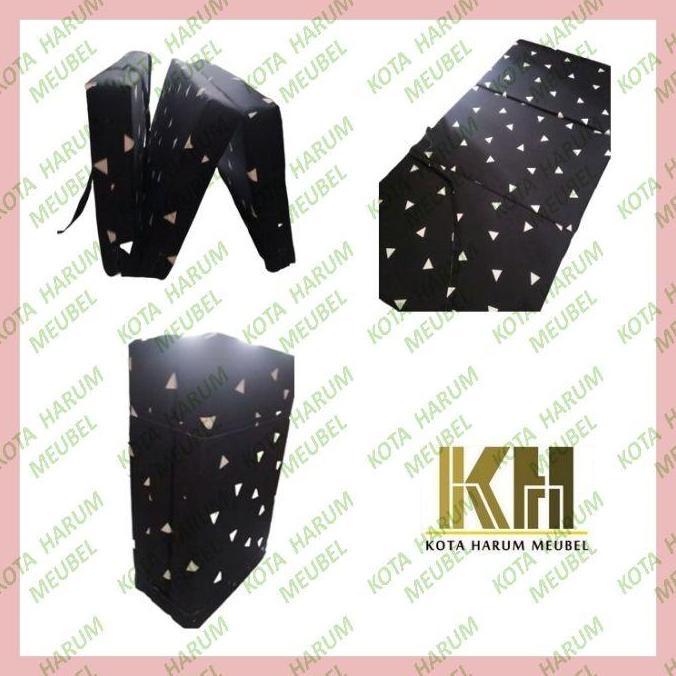 kasur lantai lipat 3 piknik busa lipat 90x180x10cm murah bandung