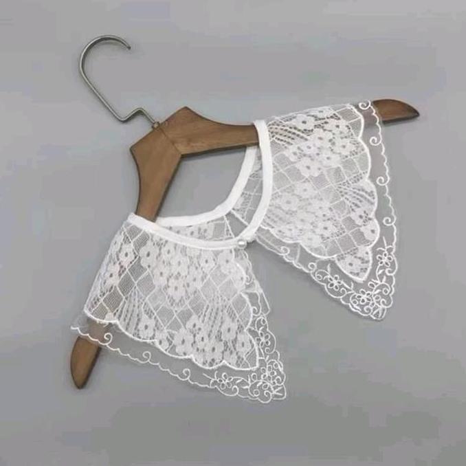 Accesories Renda Kerah Intan Fake Collar Kerah Instan Lsg Ikat Termurah