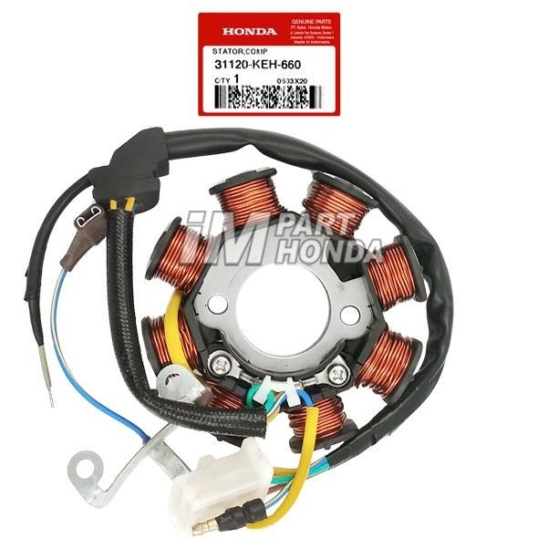 31120-Keh-660 Spool Spul Spol Stator Comp Megapro Lama Hiu 2000 - 2004 Double Stater