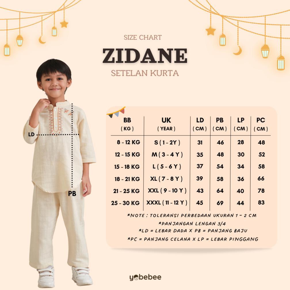 Murah Yobebee Setelan Kurta Zidane Bordir Anak Laki Laki Usia 2 - 12 Tahun Baju Koko One Set Anak Co