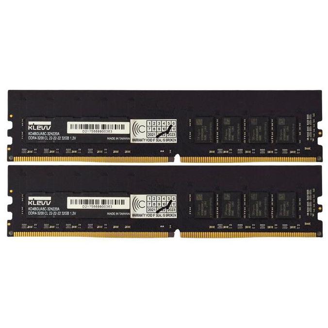 Klevv DDR4 64GB (2X32GB) 3200Mhz | RAM PC Komputer