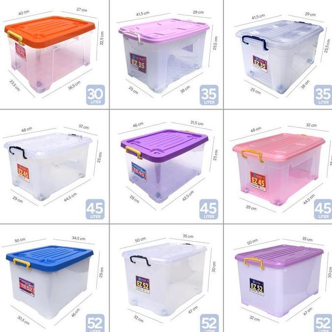 Storage Box Transparan 78 Liter Container Penyimpanan Boks Besar