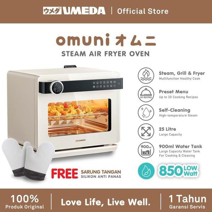 Umeda Omuni Steam Air Fryer Oven 30 IN 1 / Oven Listrik Kapasitas 25L