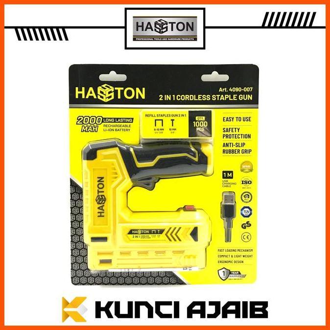 HASSTON 4090-007 Cordless Stapler - Mesin Paku Staples Tembak Baterai