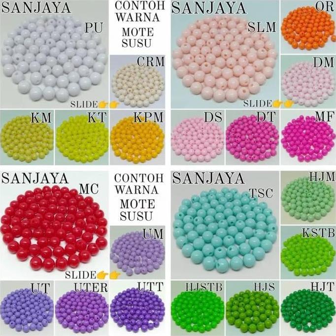 Redmegic- Mote Susu / Manik Susu / Manik Susu Pastel / Mote Bulat / Manik Bulat / Manik Susu Bulat /